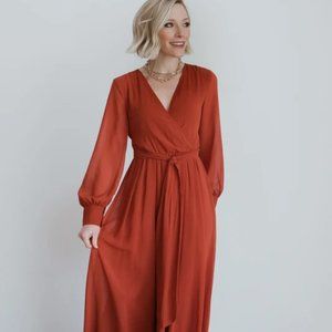 Baltic Born Lydia Rust Maxi Dress
